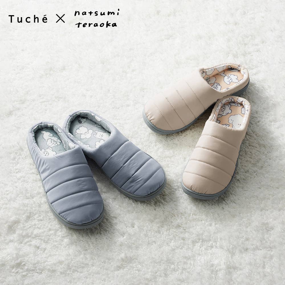 ネット限定お得福袋【てらおかなつみさんコラボアイテム】ルームシューズ2点セット